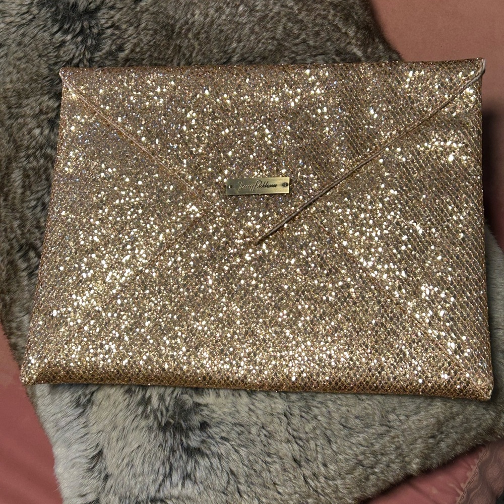 Jenny Packham Metallic Tablet Clutch